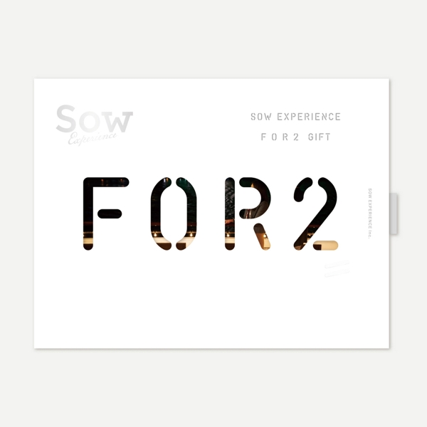 ≪SOW EXPERIENCE（ソウ・エクスペリエンス）≫FOR2ギフト（BROWN）［カタログギフト］