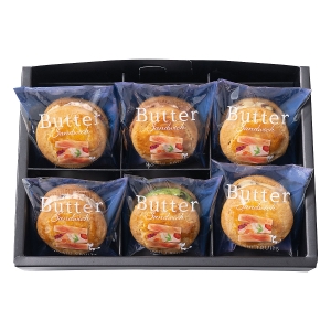 発酵バターと果実のバターサンド　6個