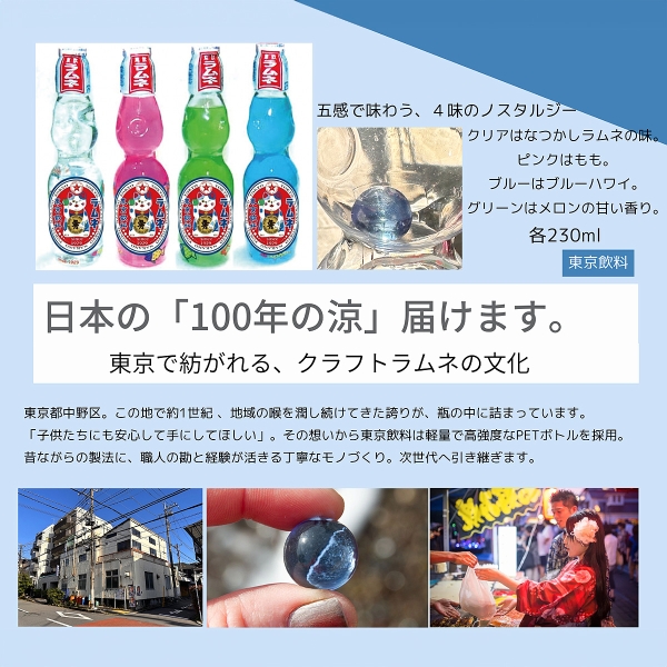東京飲料 ［東京］招福ラムネMIX12本【全国うまいもの巡り】 | シブヤ