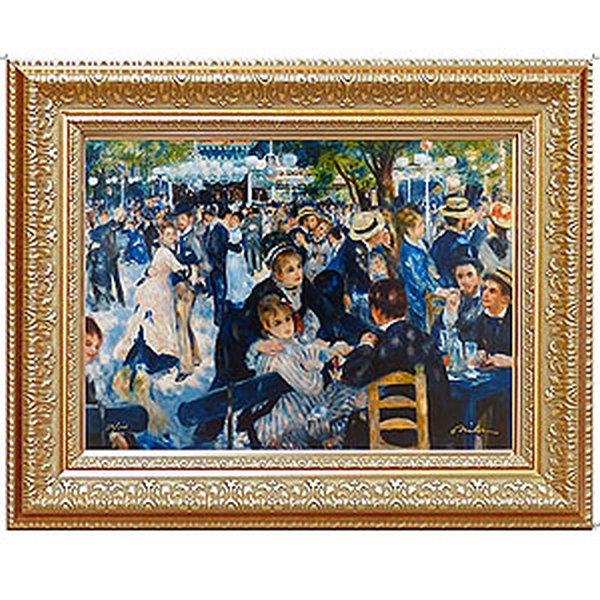 ミュージアムショップ購入　ルノワール ムーランド・ギャレット 複製絵画　壁掛け Amazon.co.jp: ルノワール ミュージアムシリーズ ムーランギャレット