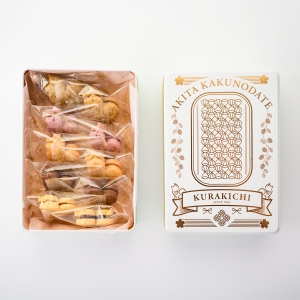 KURAKICHIあきたフルーツクッキー缶（秋田犬アソート）