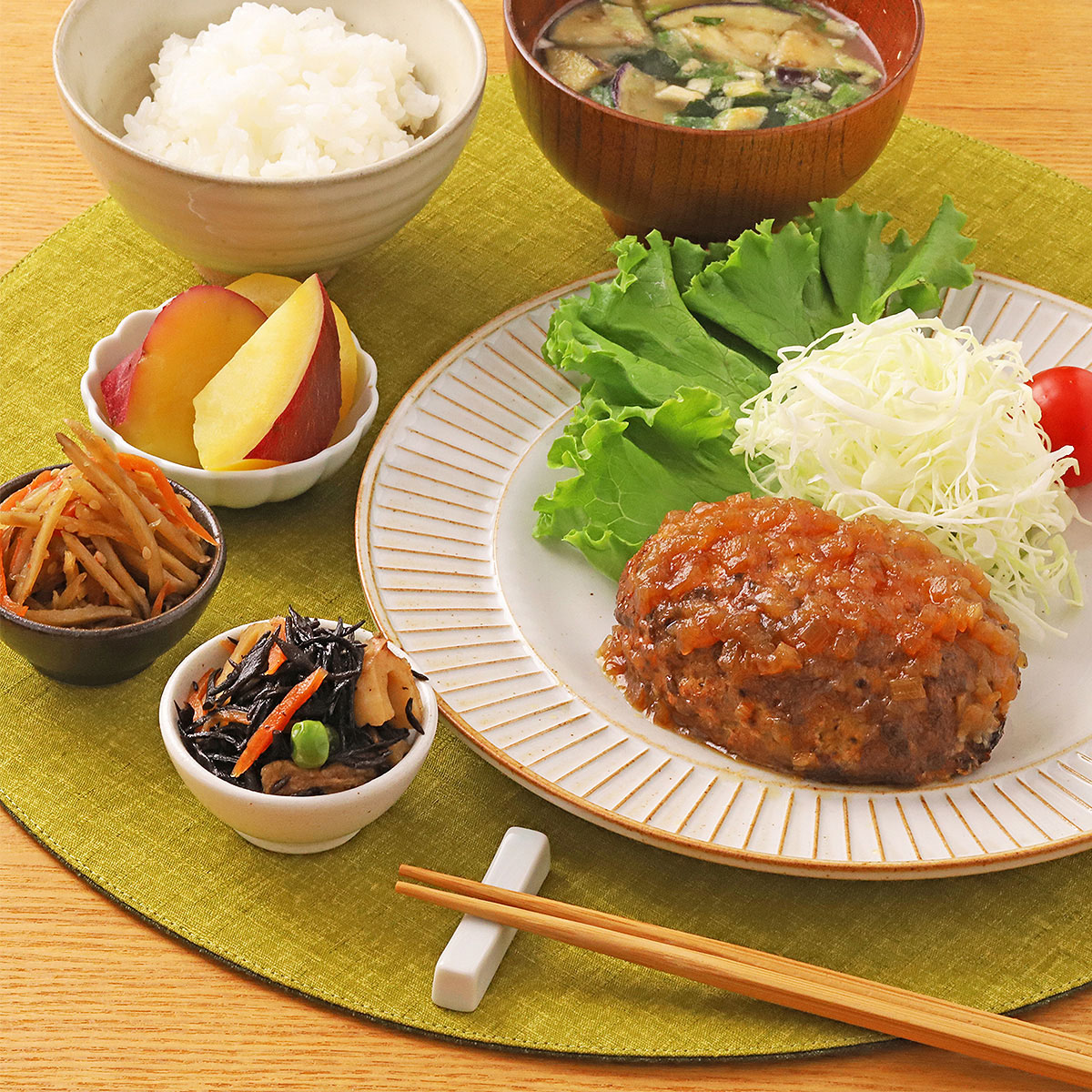 まつおかハンバーグと和惣菜3種の詰合せ