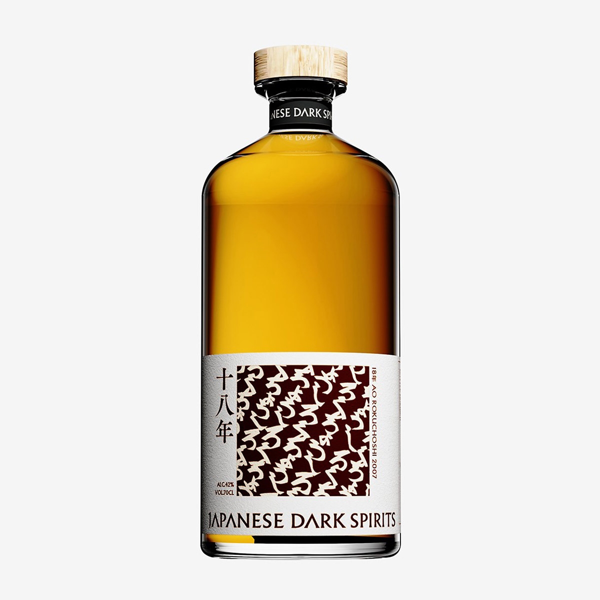 ≪福岡・SHOCHU X≫Japanise Dark spirits 18年熟成 Rokuchoshi 米