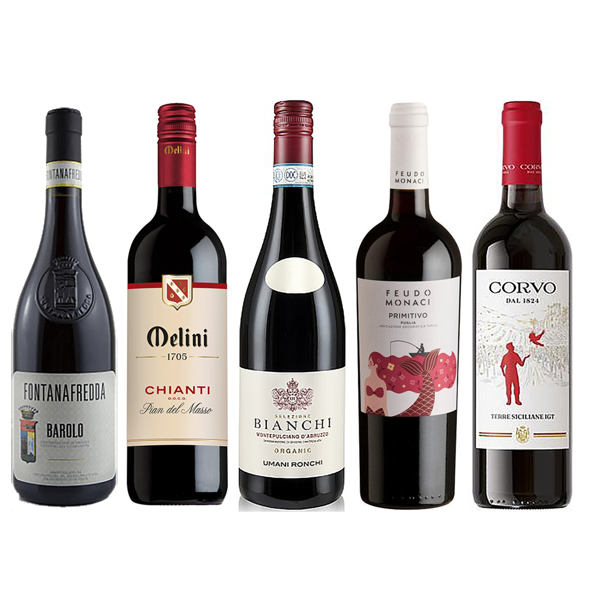 18】バローロ入り！イタリア赤5本セット | ザ・ワイン オンライン