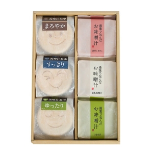 ＜仏事・慶弔用＞美噌汁最中・湯葉で包んだお味噌汁6個箱