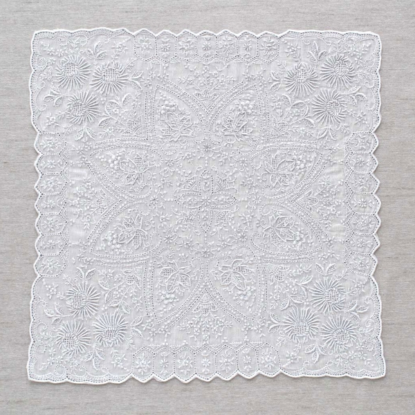 スワトウ手刺繍ハンカチ SWATOW（スワトウ） 手刺繍ハンカチ0614（ホワイト） | 東急百貨店