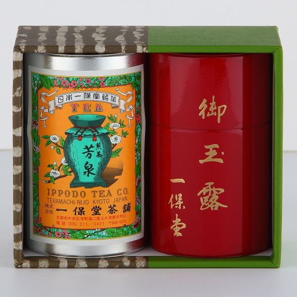 一保堂茶舗 玉露 麟鳳・煎茶 芳泉（小缶） | シブヤフード オンライン