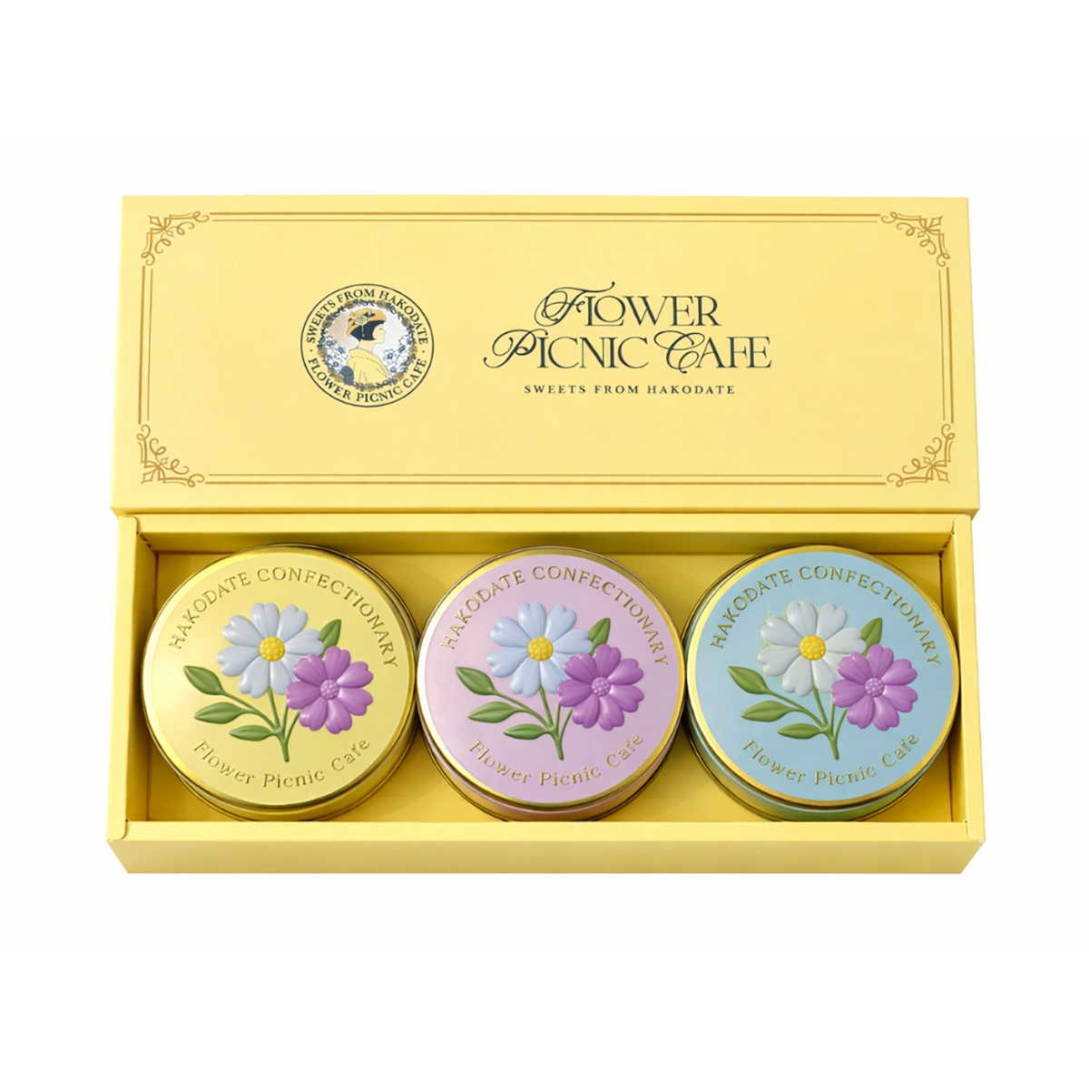 Flower Picnic Cafe（フラワーピクニックカフェ） お花のぼうろ3缶