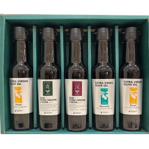 オリーブソムリエおすすめ世界三大産地食べ比べ5本ギフト