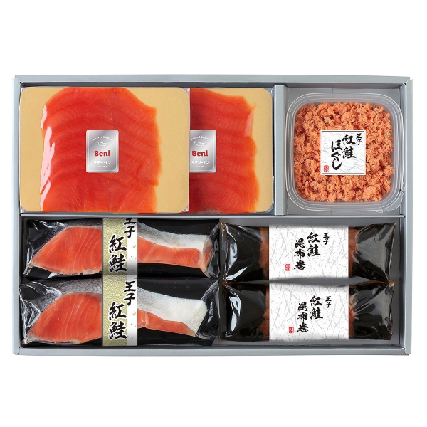 ≪北海道スーベニアプラザ≫＜王子サーモン＞紅鮭こだわり詰合せ（(N