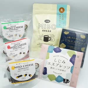 夏の福袋《美噌元》しじみエスプレッソ3種と味噌チーズ海苔巻き3種セット