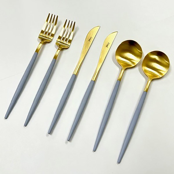 《Cutipol》GOAバイオレットゴールド　ペアディナーセット