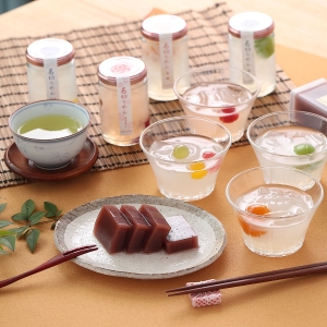 《ふみこ農園》葛切りめんと水羊羹詰合せ