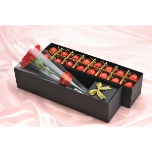 山形県産さくらんぼ・生花セット母の日ギフトBOX