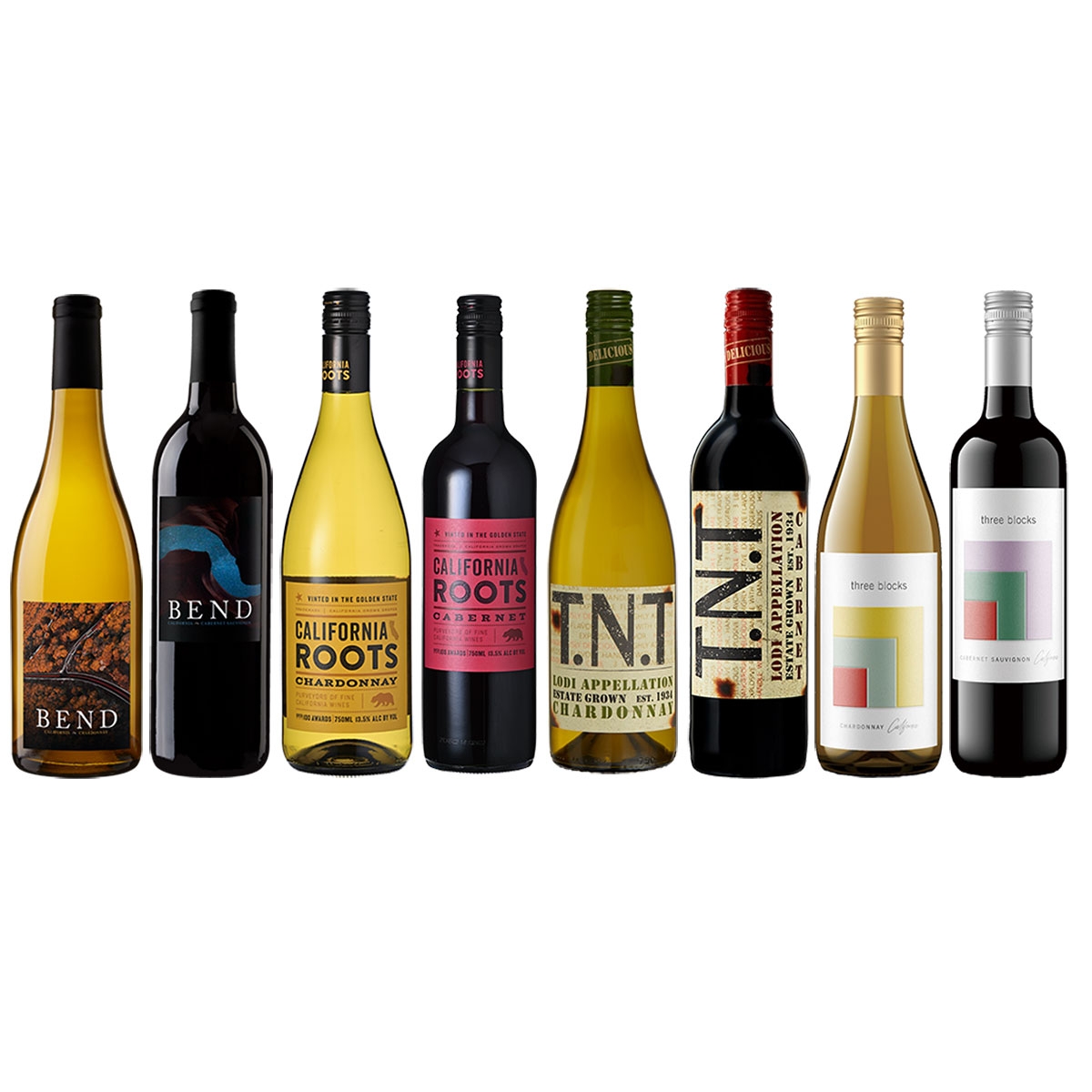 7】アメリカ産のシャルドネ＆カベルネ飲みくらべ8本セット | ザ