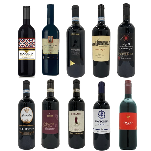8】イタリアの土着品種を愉しむ 赤ワイン10本セット | ザ・ワイン