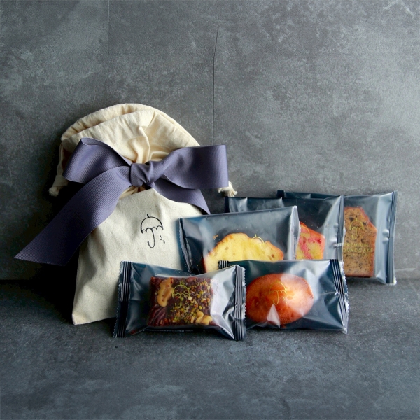 ≪Rain（レイン）≫リボン巾着（グレー）