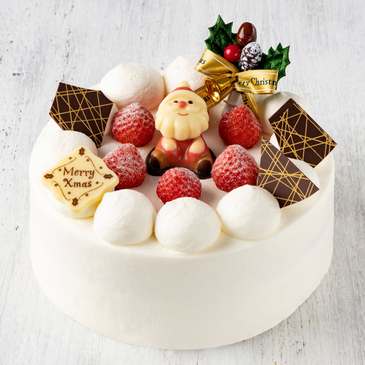 【受注生産】クリスマスミニケーキ250円 クリスマスケーキ（イチゴショート）［店頭受取］ 【112】《ろまん亭